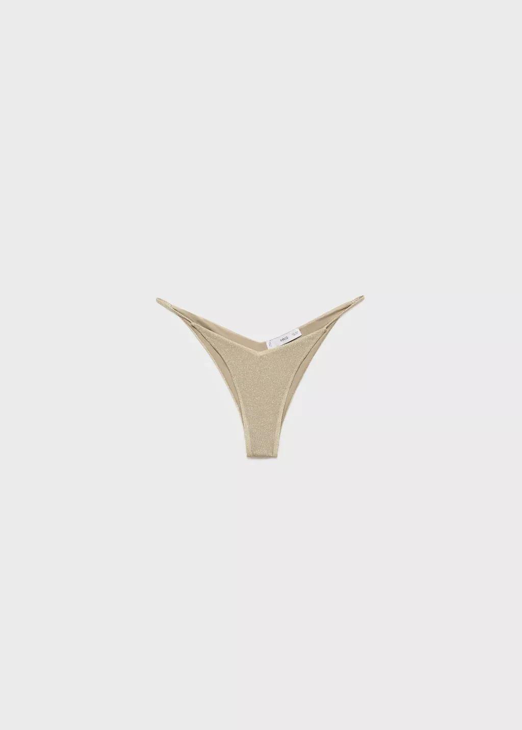 GOLD Lurex bikini bottoms, , large image number 3