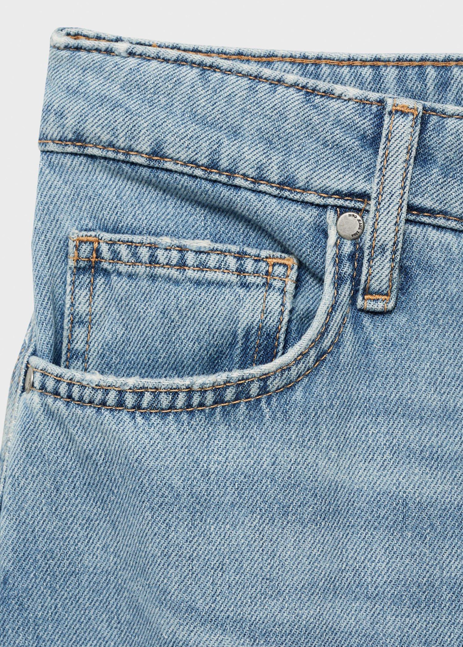 Blue High-Rise Wide leg Jeans, , large image number 5