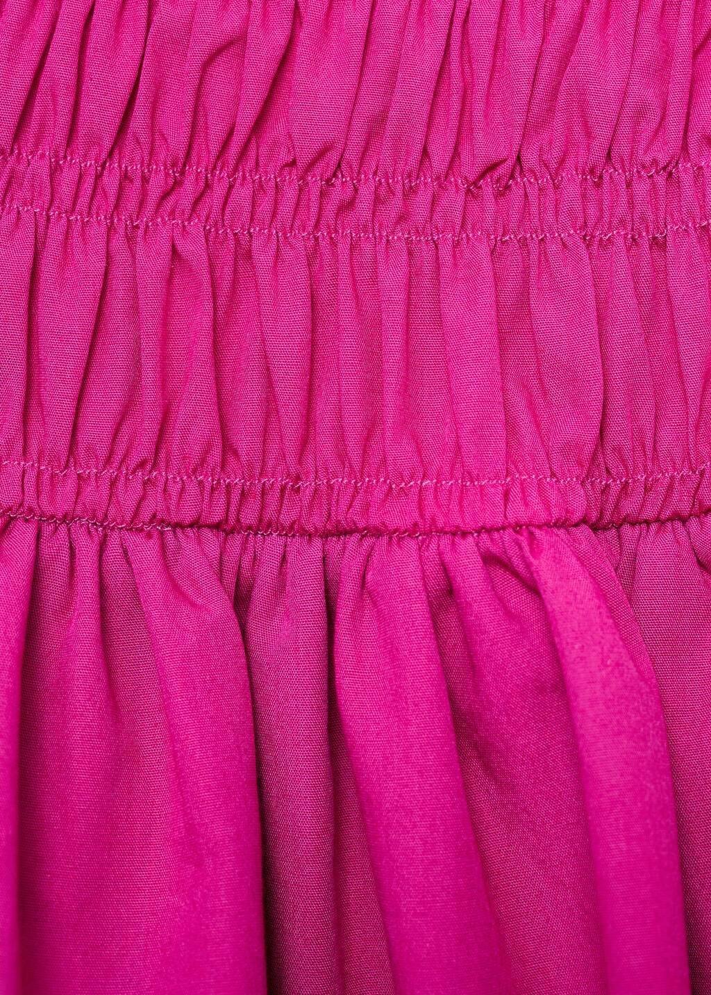 Pink Short Gathered Balloon Dress, , large image number 4
