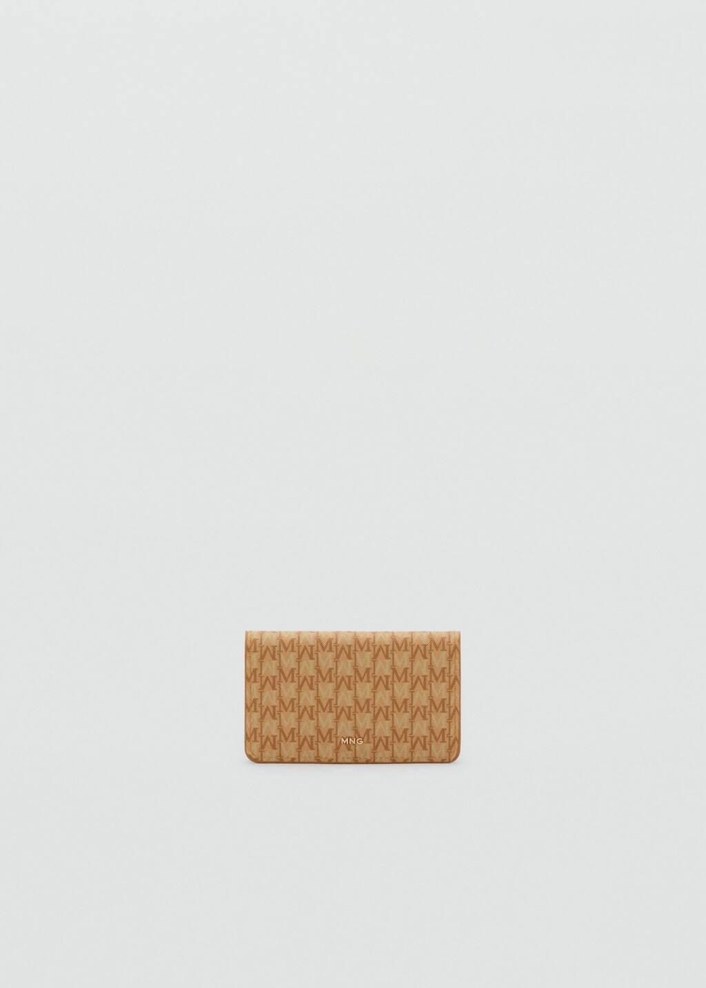 Yellow Wallet With Printed Logo And Flap, 0201_12, large image number 2