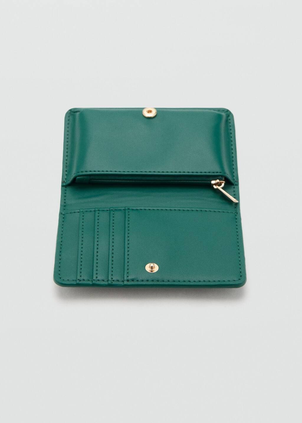 Green Wallet With Printed Logo And Flap, 0201_43, large image number 1
