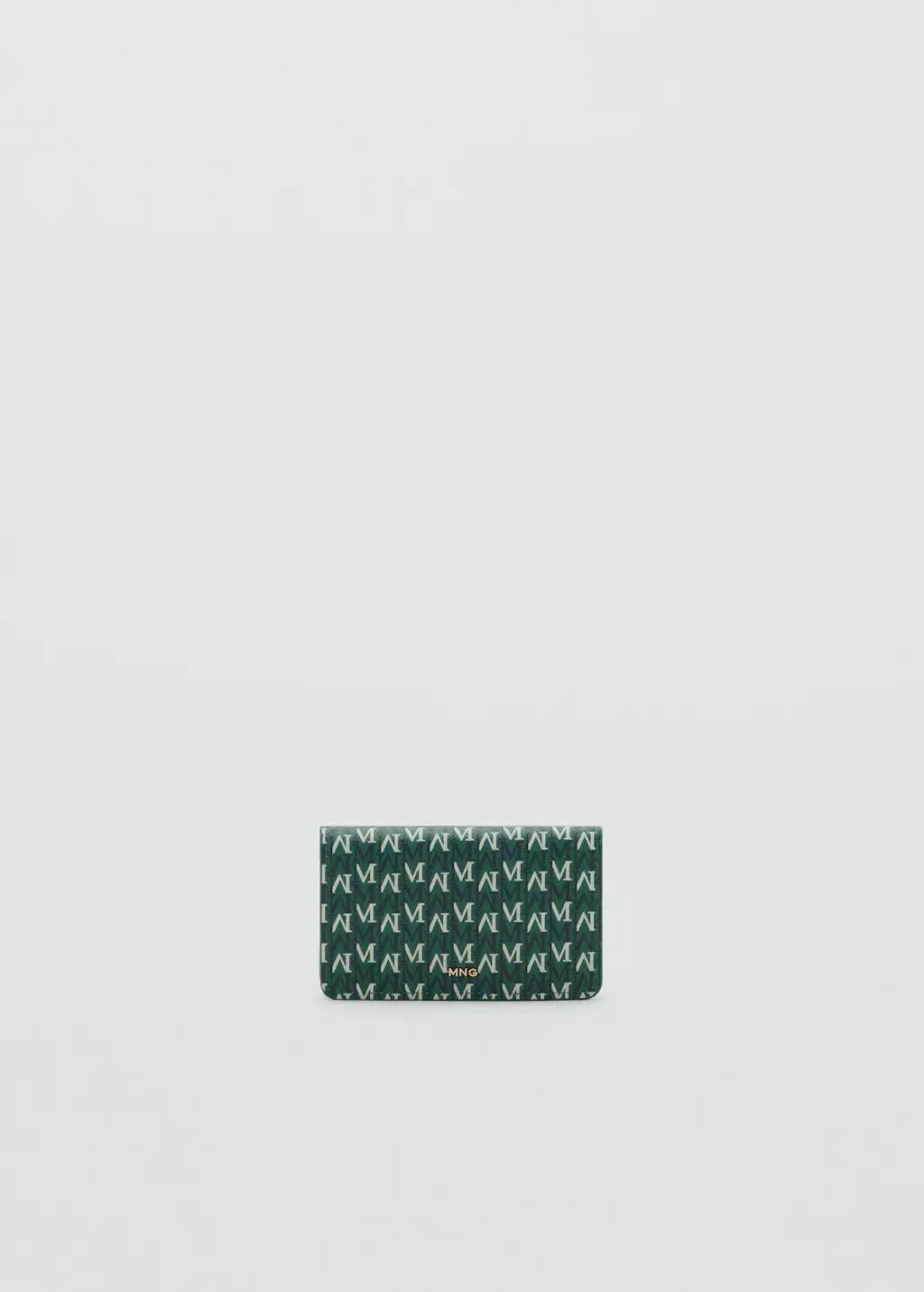 Green Wallet With Printed Logo And Flap, 0201_43, large image number 2