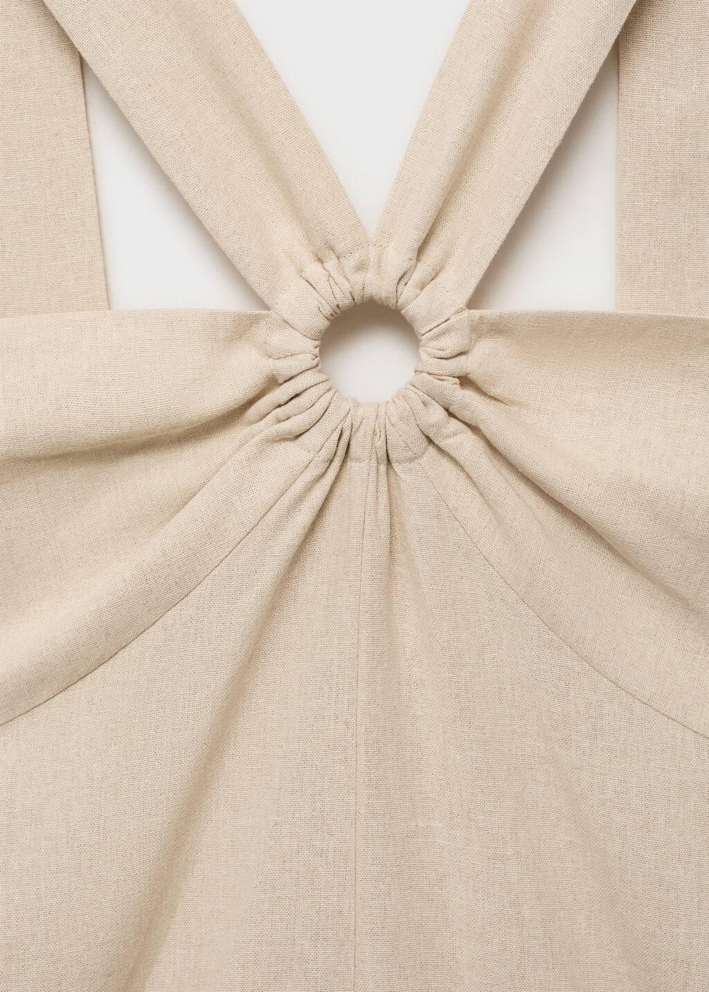 Brown Lt Pastellinen Jumpsuit With Hoop Detail, Light Pastel Brown, large image number 3