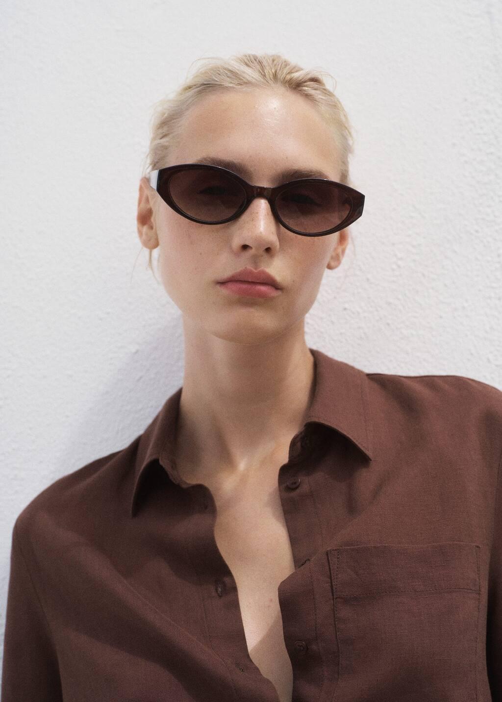 Brown Lyocell Shirt With Pocket, Dark Brown, large image number 3