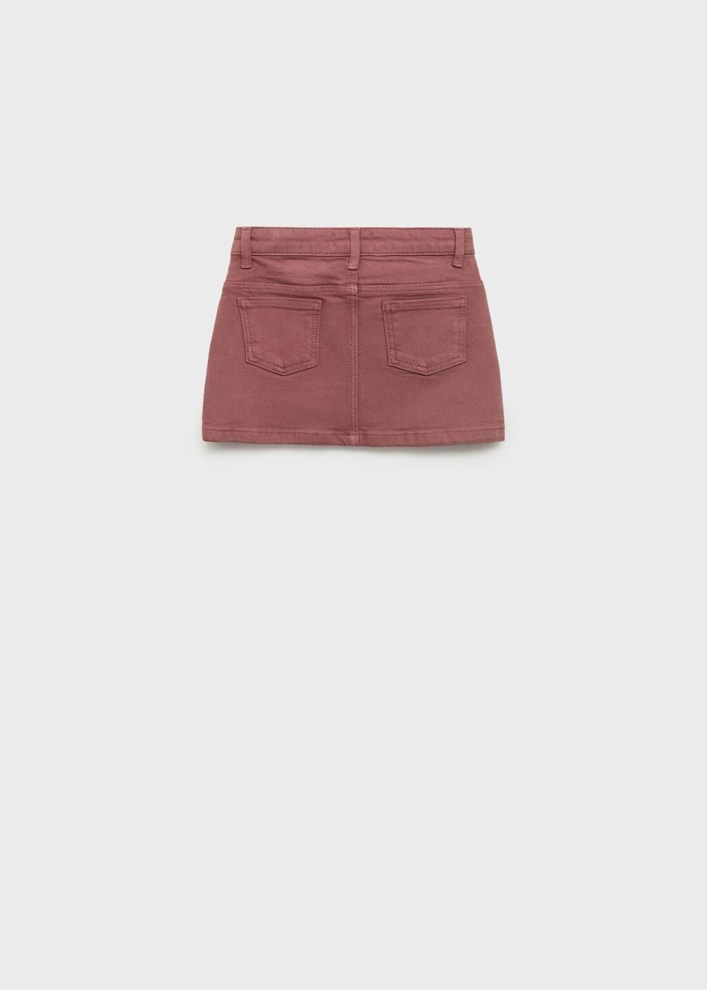 DARK RED Denim skirt, Baby Girl, , large image number 1