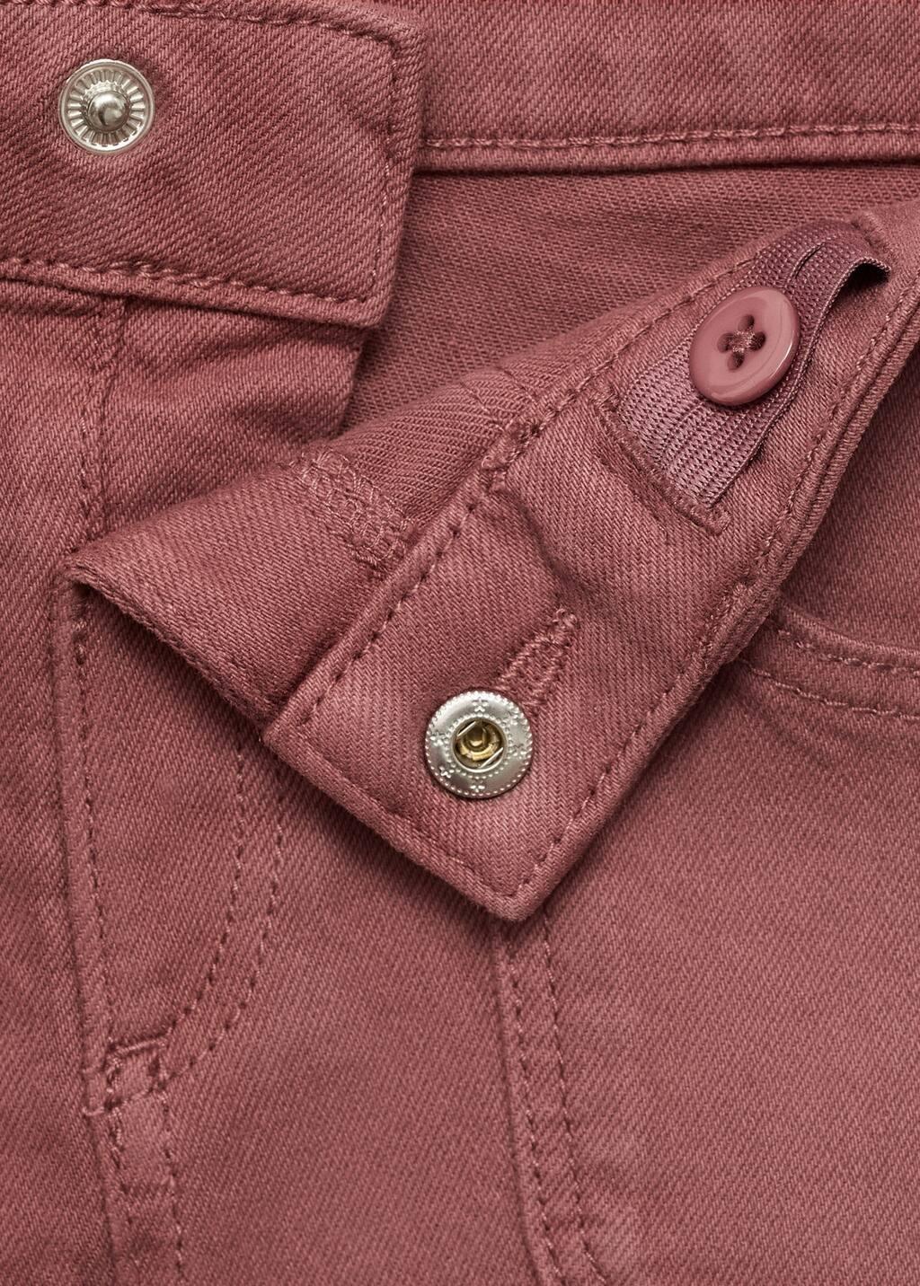 DARK RED Denim skirt, Baby Girl, , large image number 2