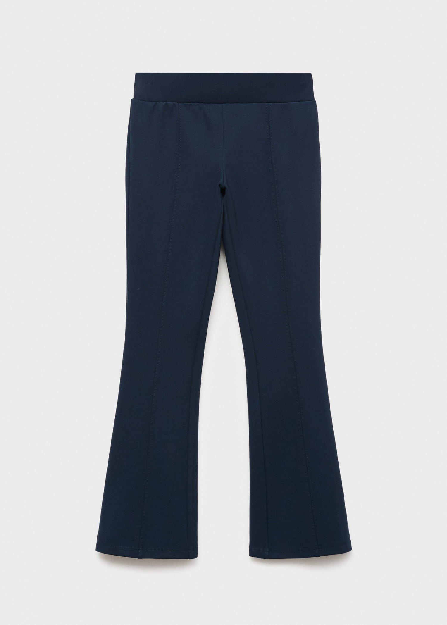 Navy Flared Leggings, Navy, large image number 2