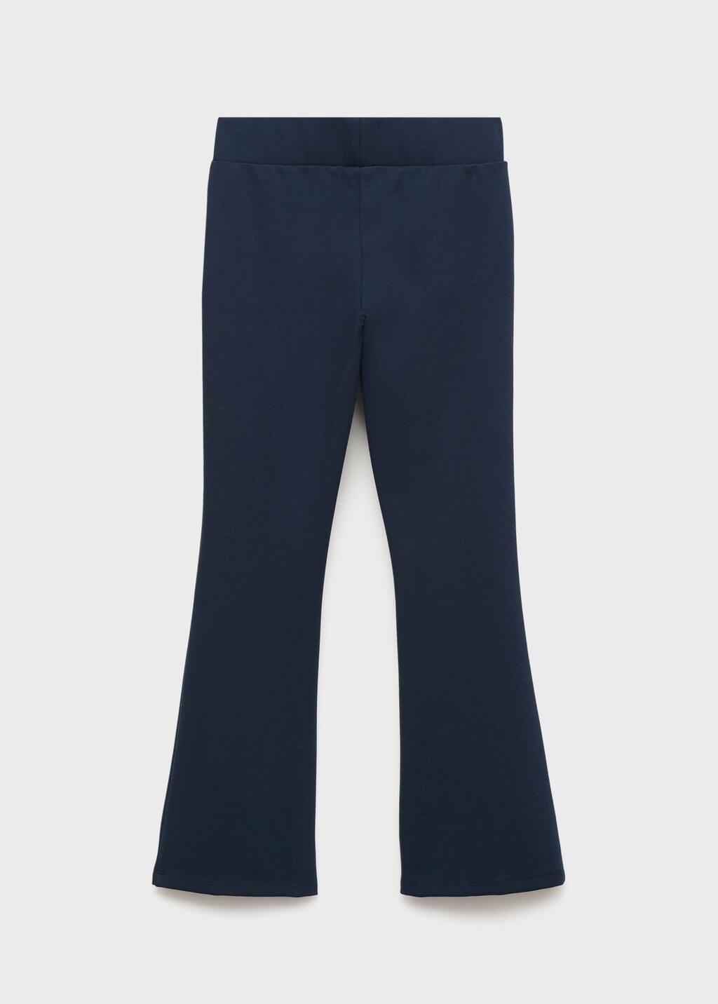 Navy Flared Leggings, Navy, large image number 3