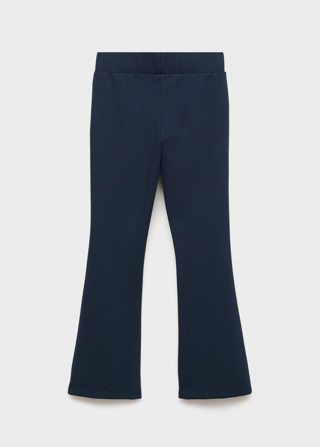 Navy Flared Leggings, Navy, large image number 4