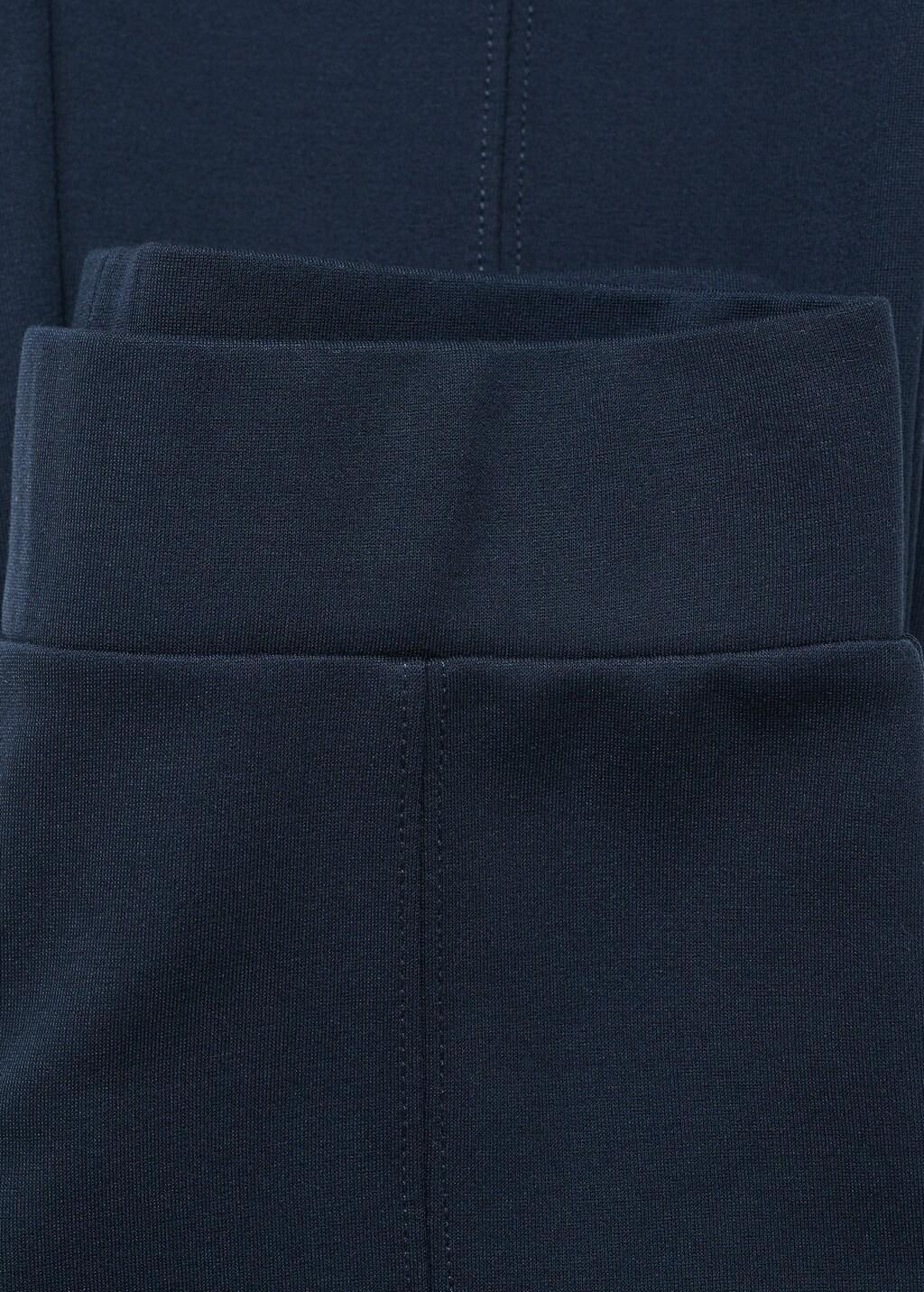 Navy Flared Leggings, Navy, large image number 6