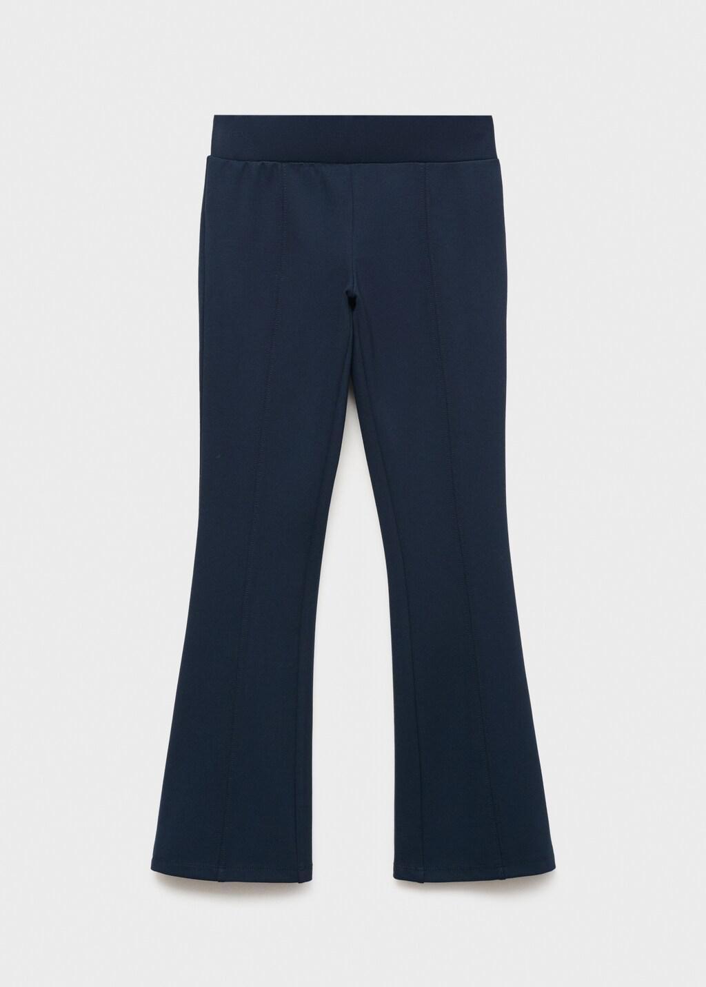 Navy Flared Leggings, Navy, large image number 7
