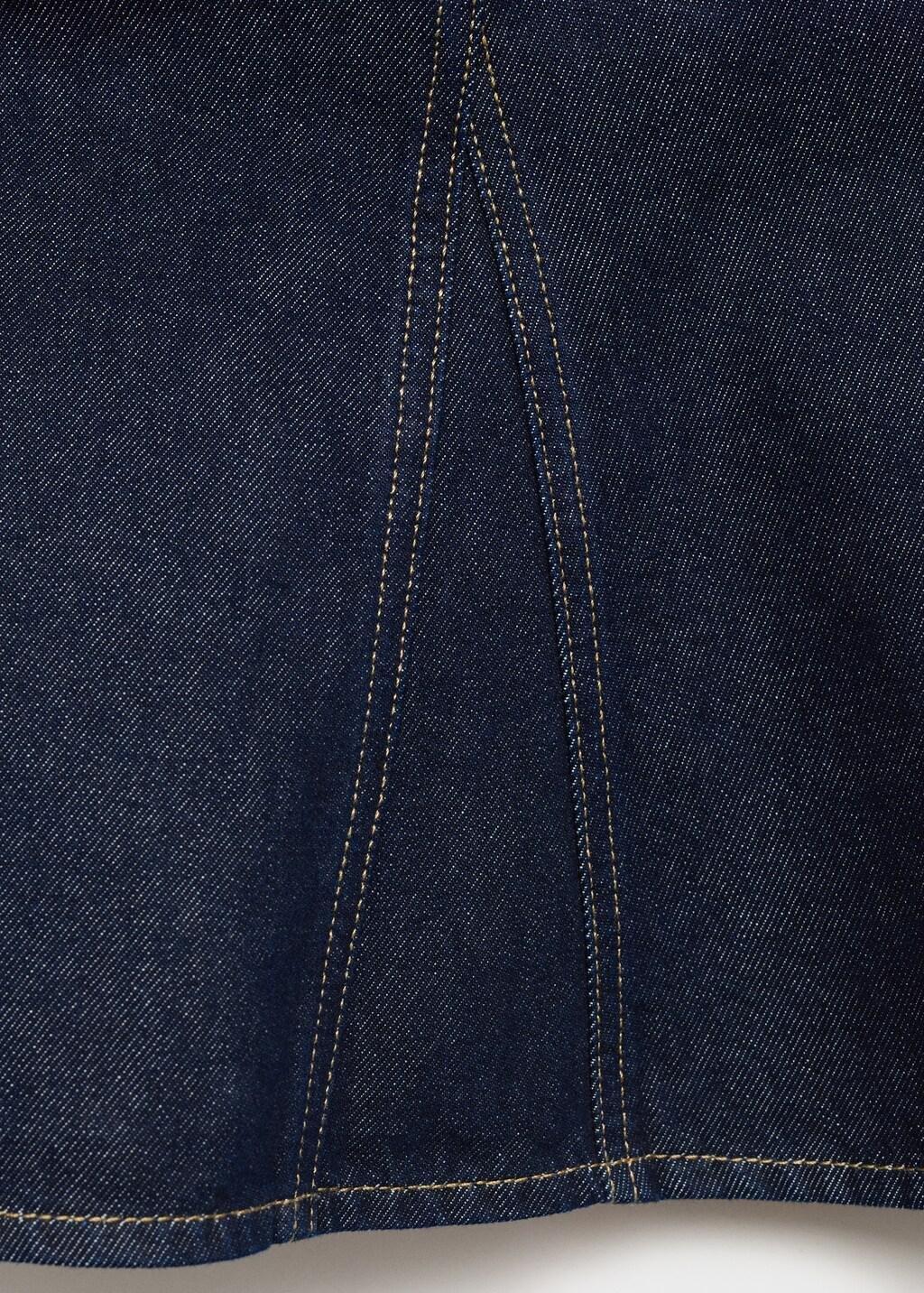 Blue Denim peplum top, , large image number 3