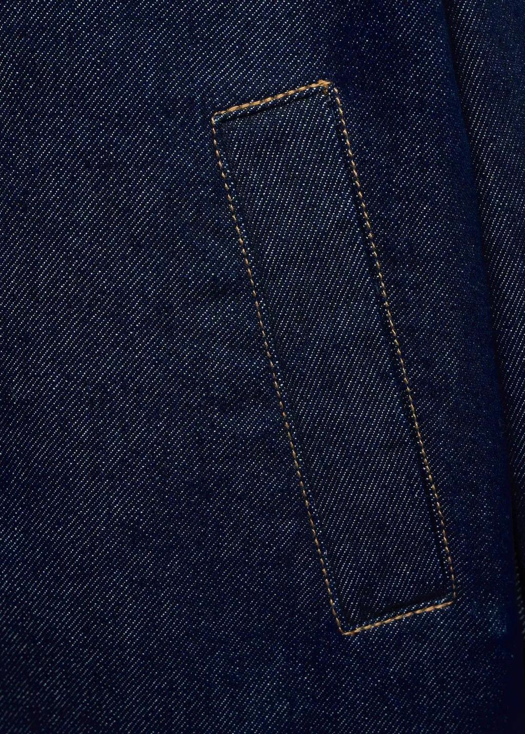 Blue Denim crop jacket, , large image number 10