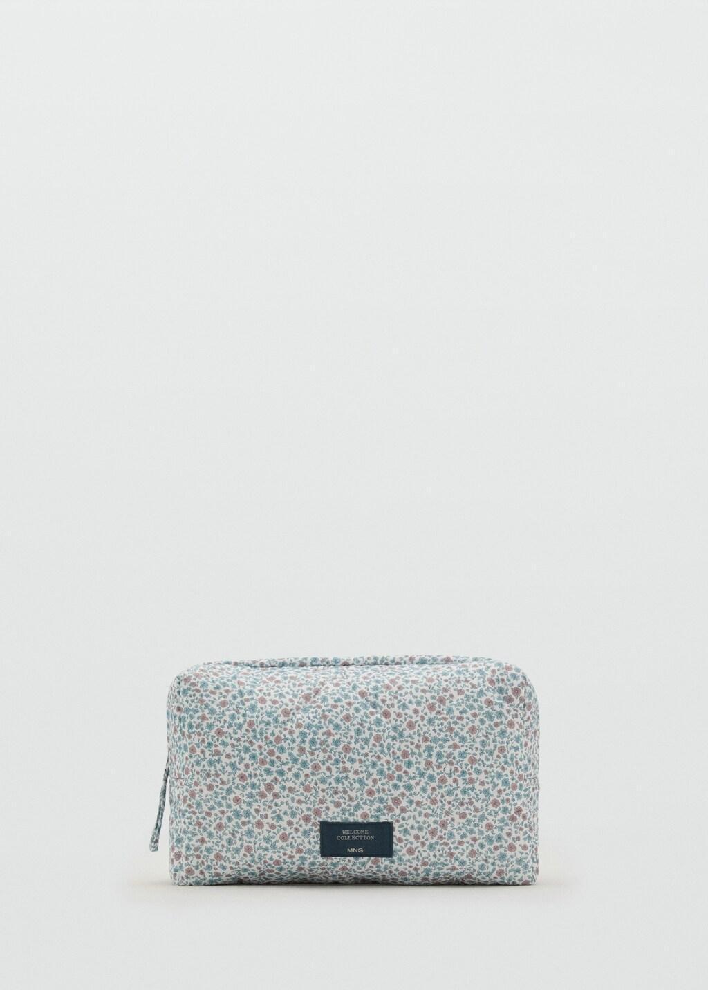 Green Floral Cosmetic Bag, Baby Newborn, Green, large image number 2