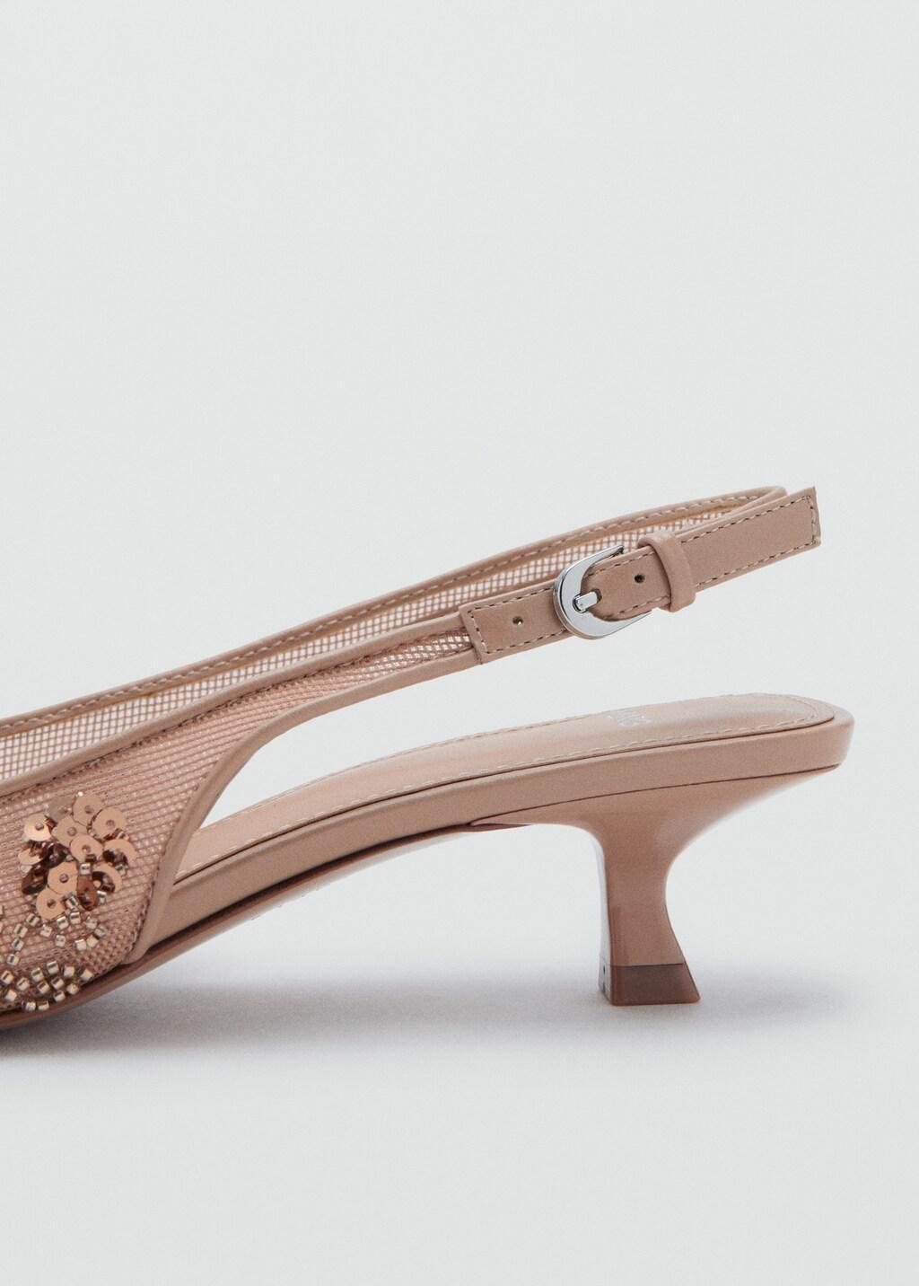 Pink Lt Pastel Mesh Beaded Heel Shoe, , medium