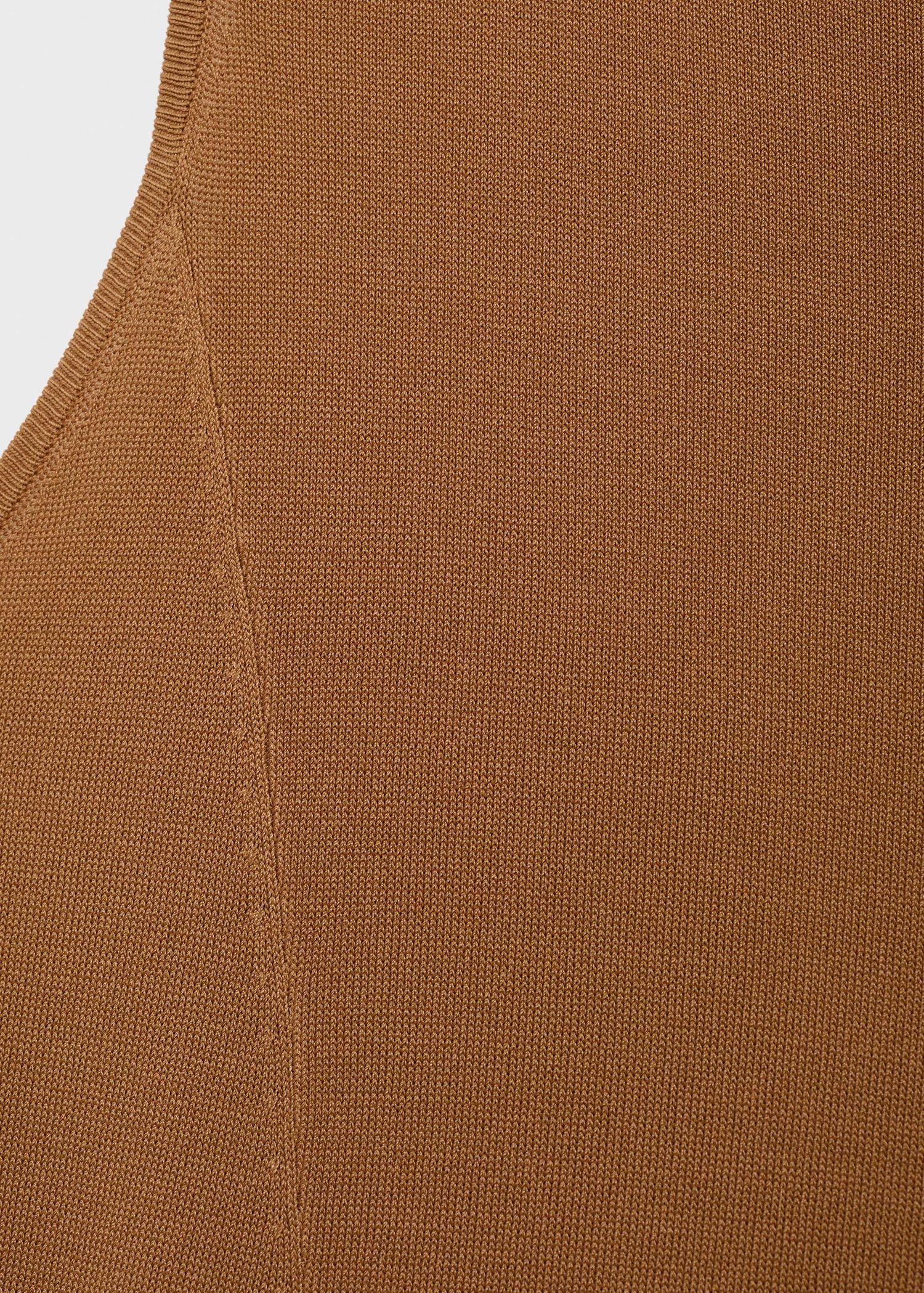 Brown Knit Long Dress, Medium Brown, large image number 10