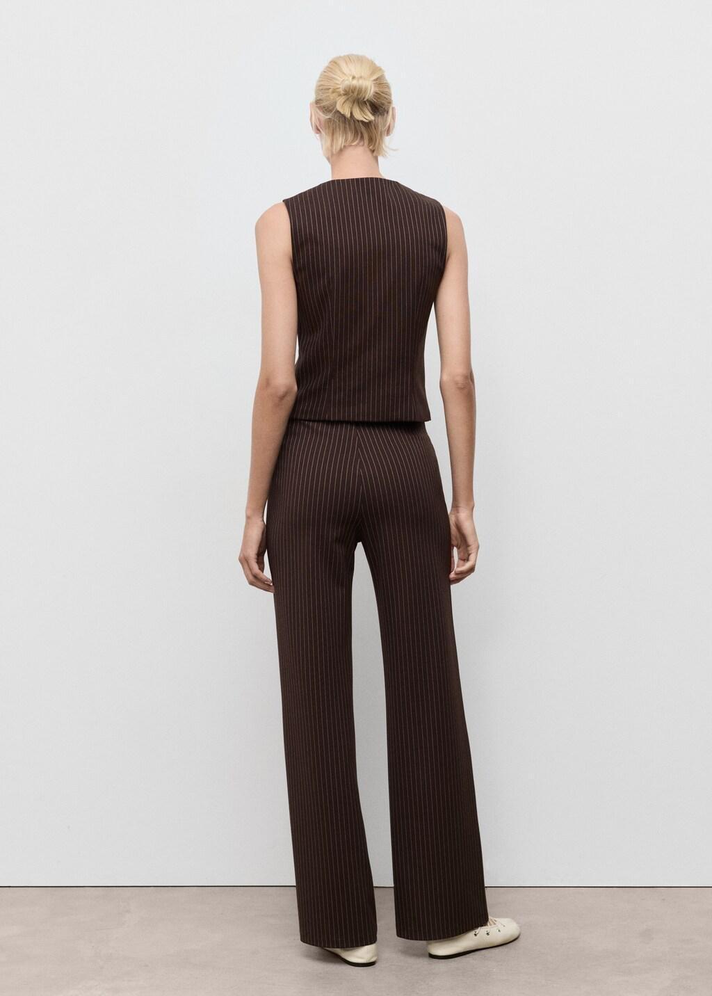 Black Fitted Top With Zip, , large image number 2