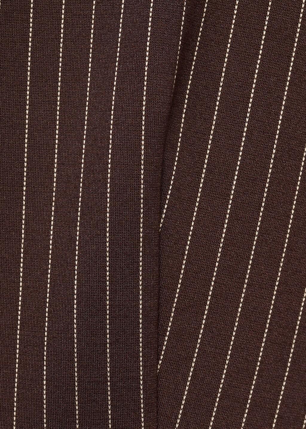 Black Fitted Top With Zip, , large image number 5