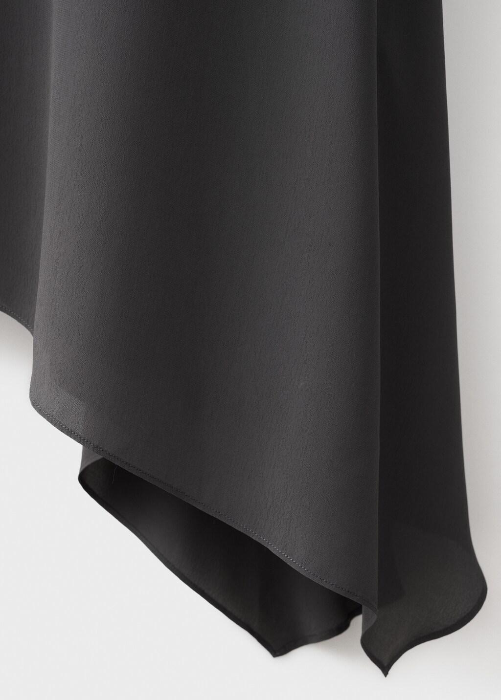 MEDIUM GREY Asymmetrical maxi-skirt, , large image number 1