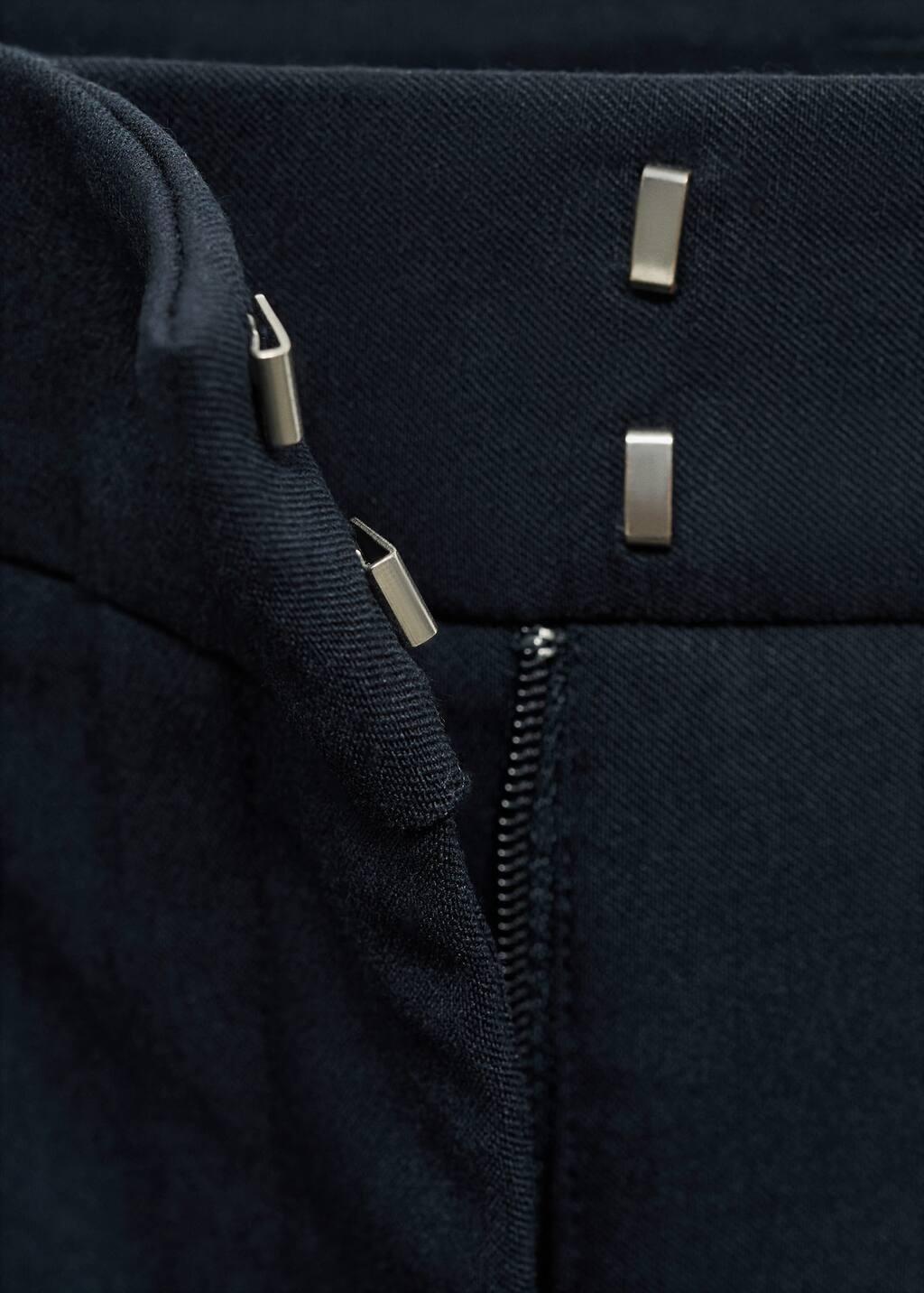 NAVY Straight-cut crop trousers, , large image number 4