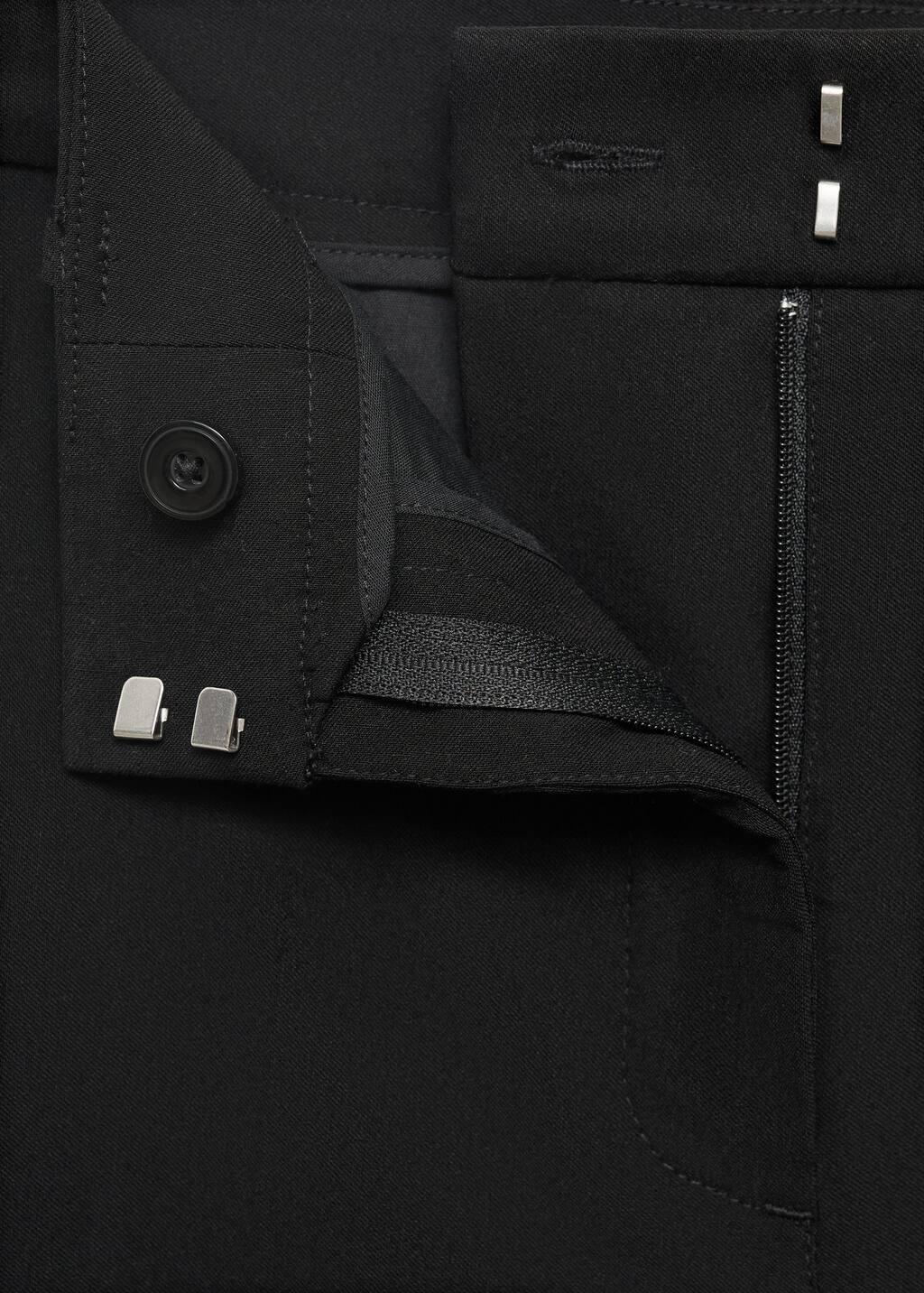 BLACK Straight-cut crop trousers, 0201_99, large image number 4