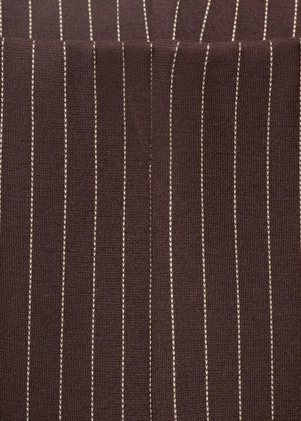 Navy Straight Pants With Elastic Waist, , large image number 1