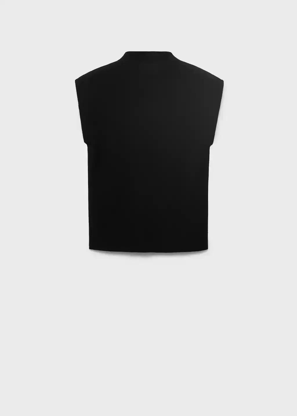 BLACK Perkins-neck knitted top, , large image number 0