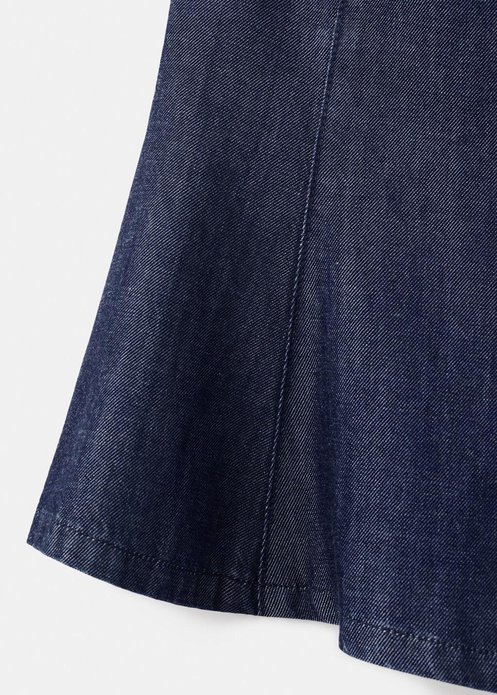 Blue Denim Crop Top, , large image number 5
