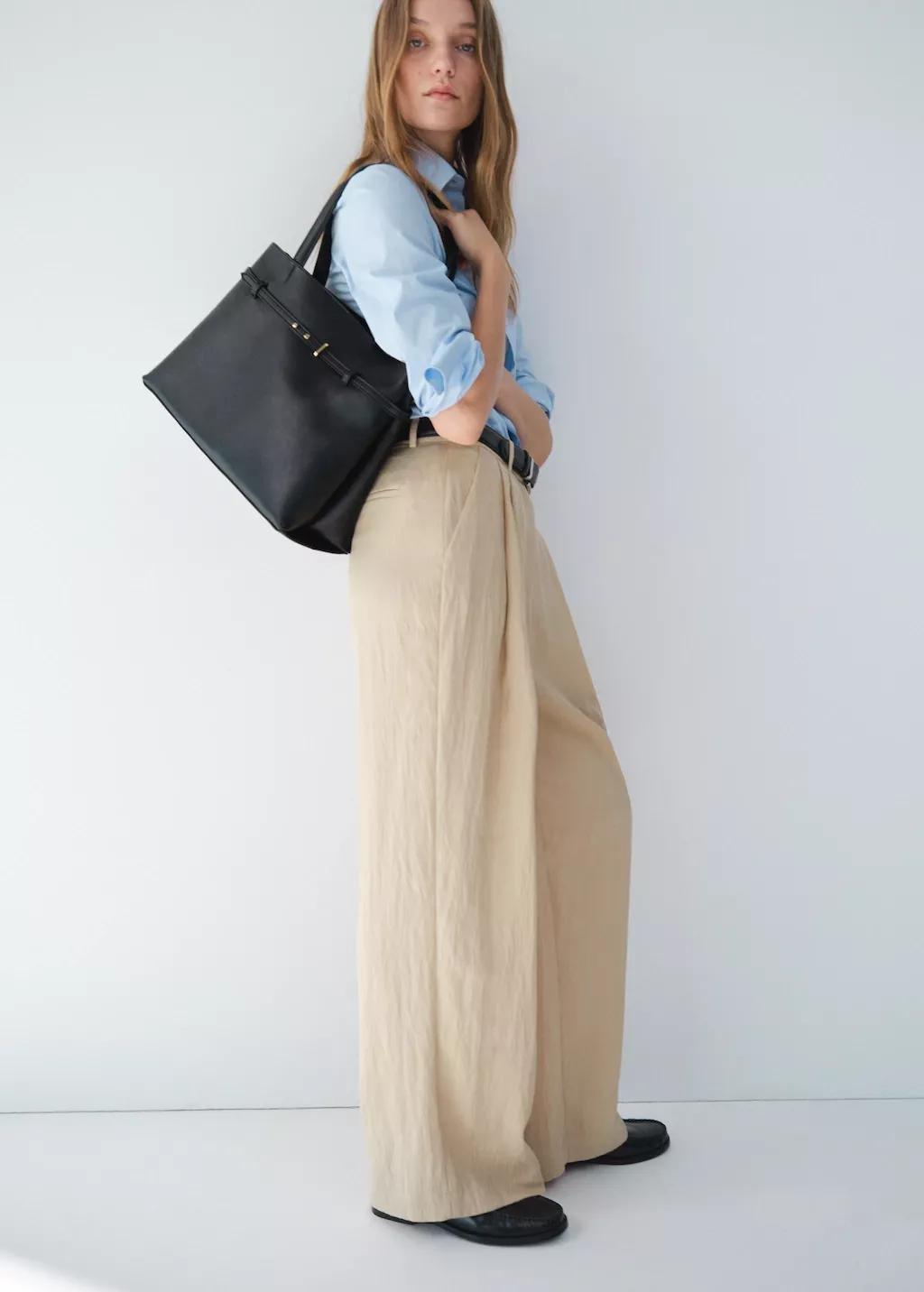Black Charm Tote Bag, Black, large image number 0