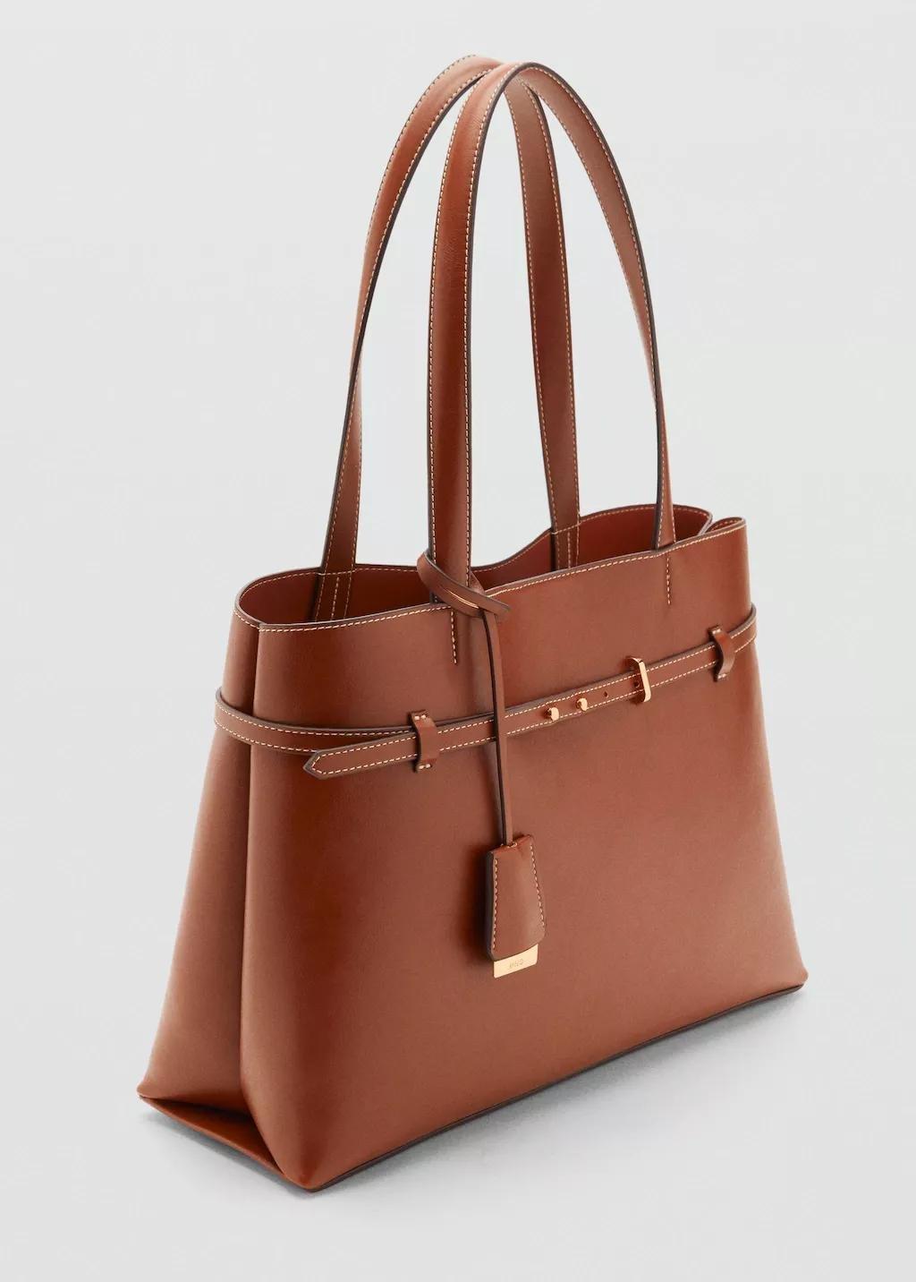 Brown Charm Tote Bag, Medium Brown, large image number 0