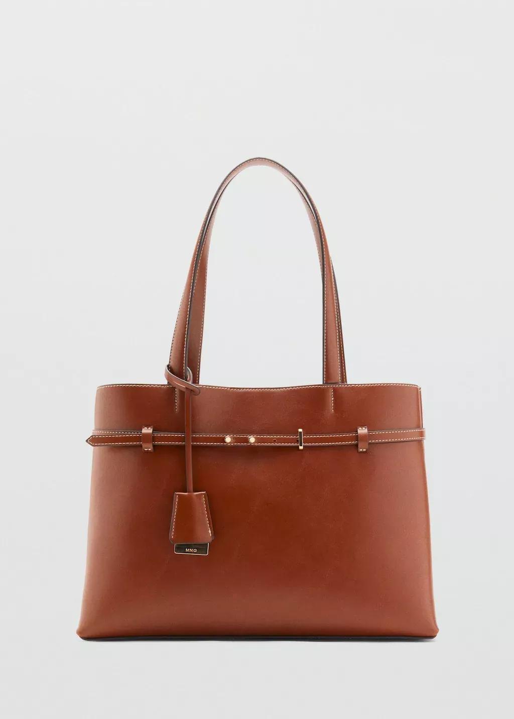 Brown Charm Tote Bag, Medium Brown, large image number 3