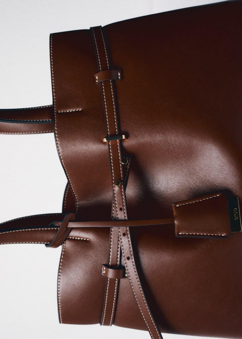 Brown Charm Tote Bag, Medium Brown, large image number 6