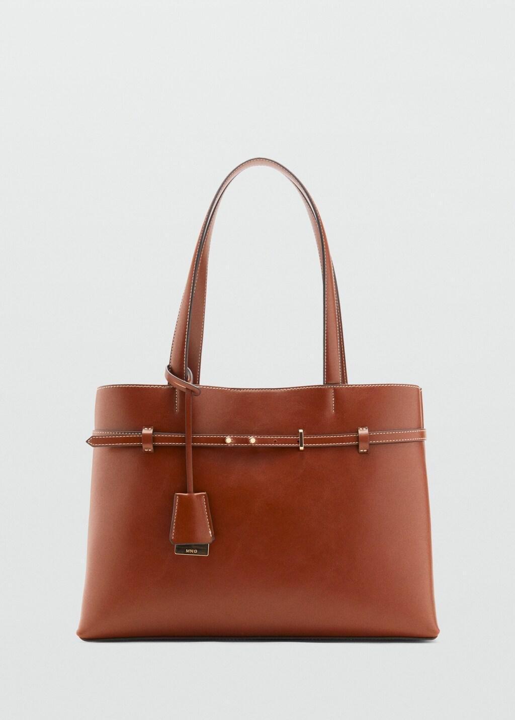 Brown Charm Tote Bag, Medium Brown, large image number 7