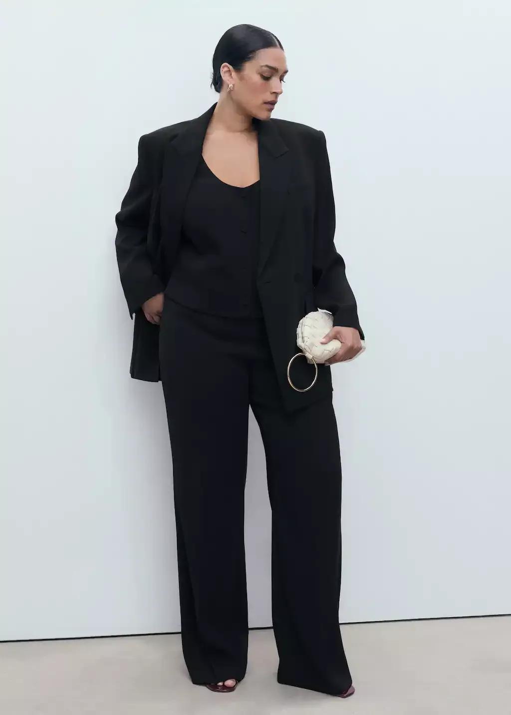 BLACK Double-breasted suit jacket, , large image number 2