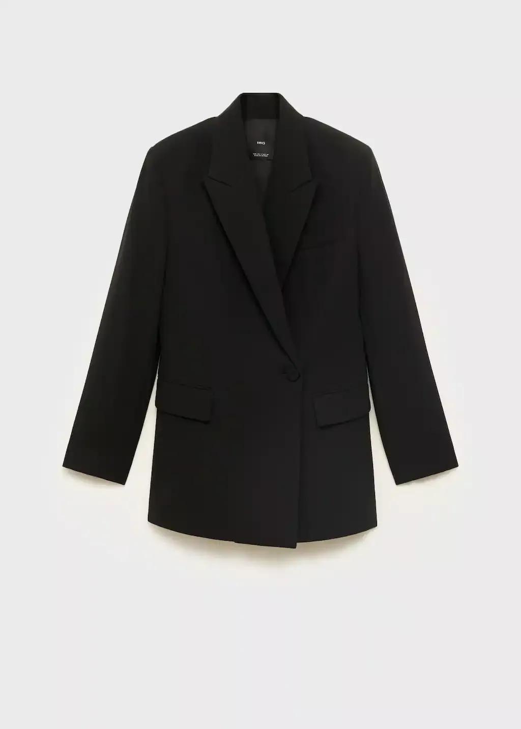 BLACK Double-breasted suit jacket, , large image number 3