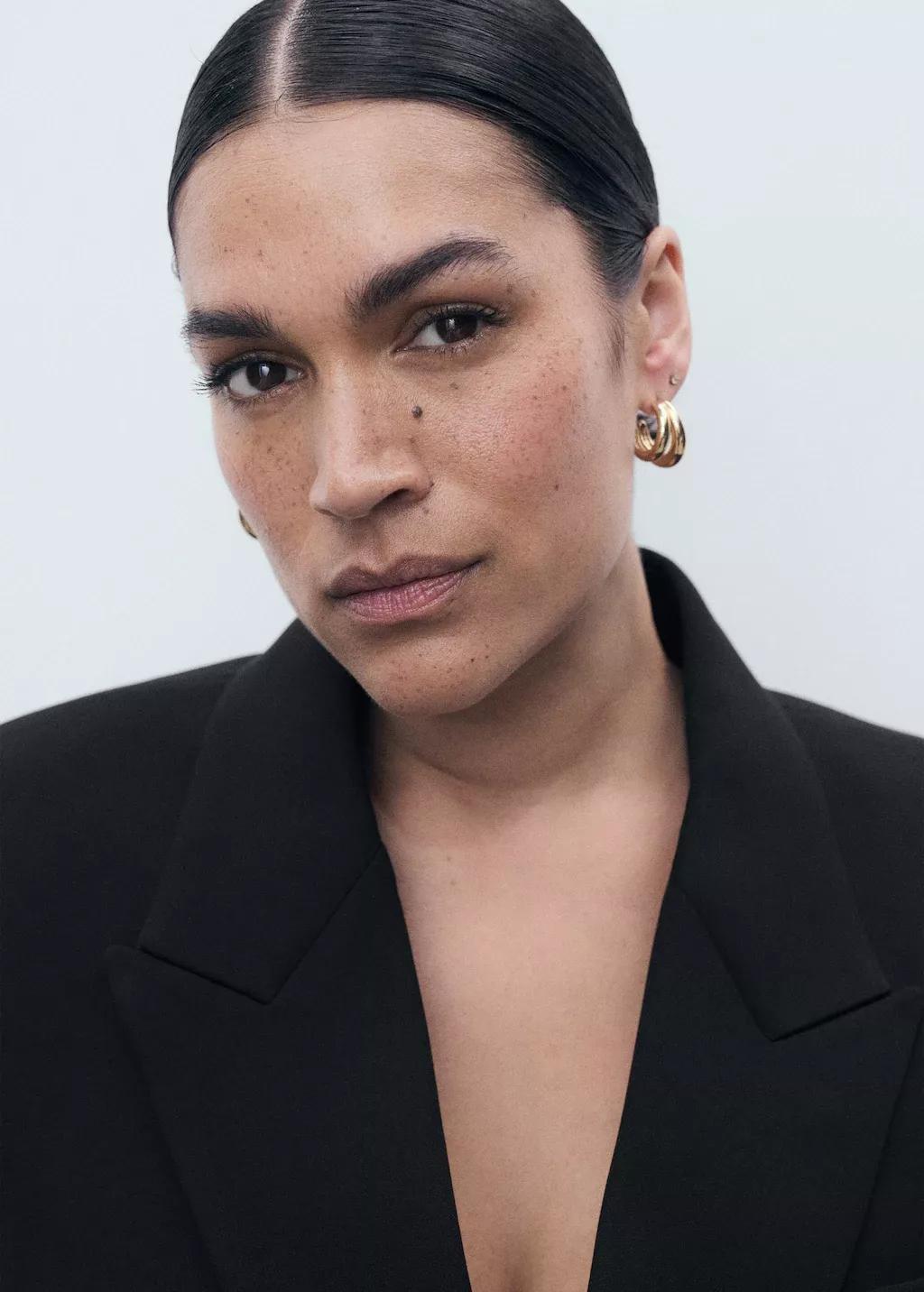 BLACK Double-breasted suit jacket, Black, large image number 4