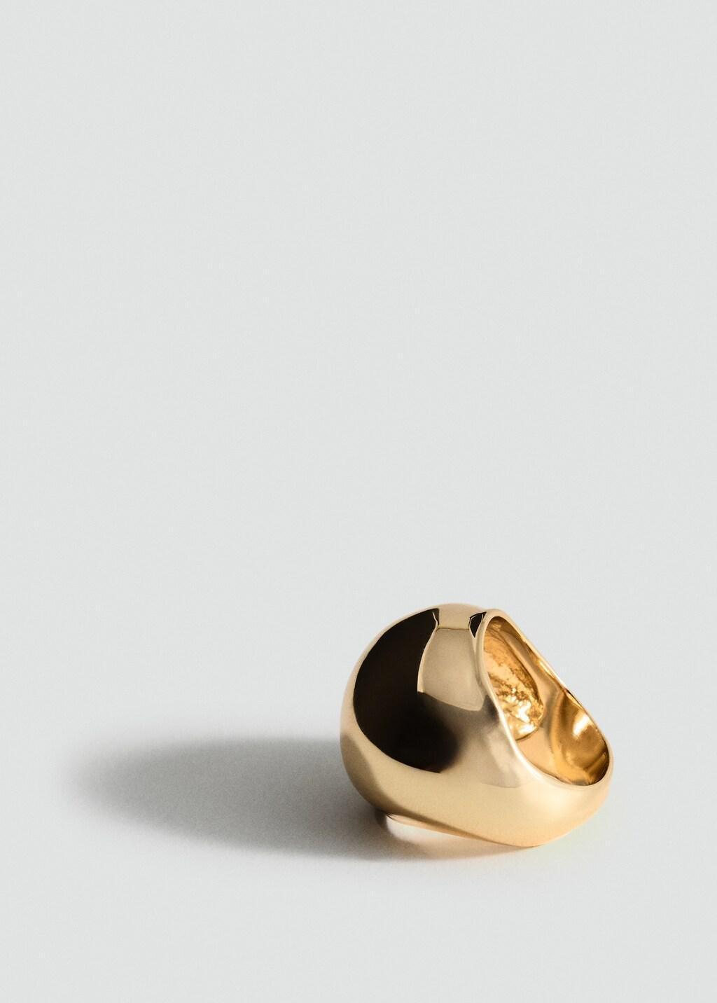 GOLD Metallic volume ring, 0201_OR, medium