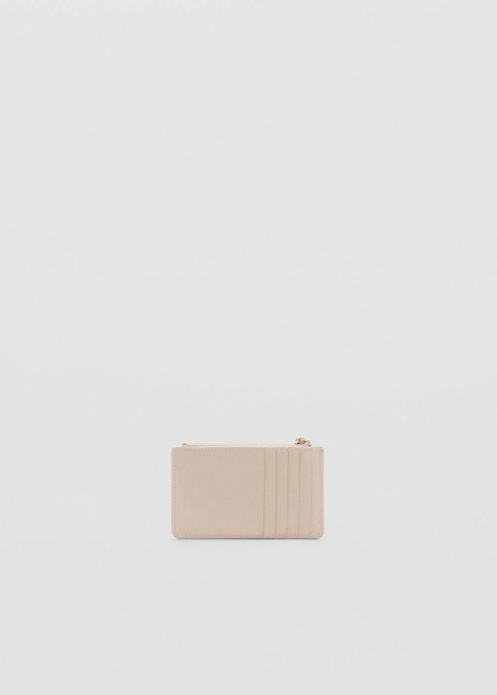 NATURAL WHITE Small quilted wallet, Natural White, large image number 1