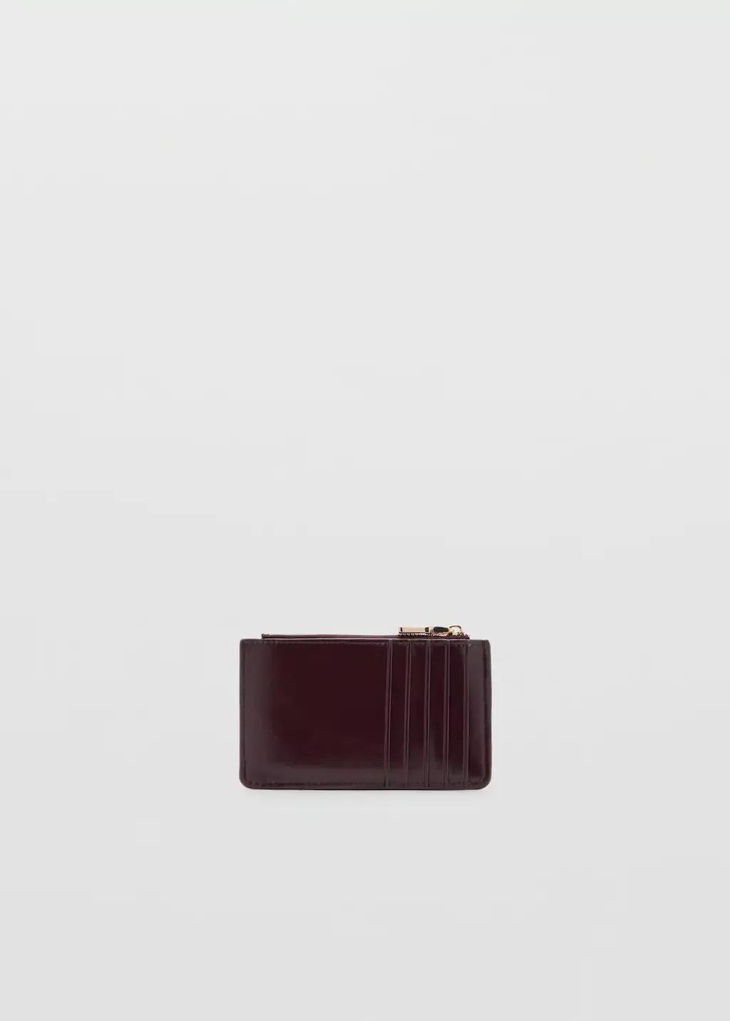 DARK RED Small quilted wallet, Dark Red, large image number 0