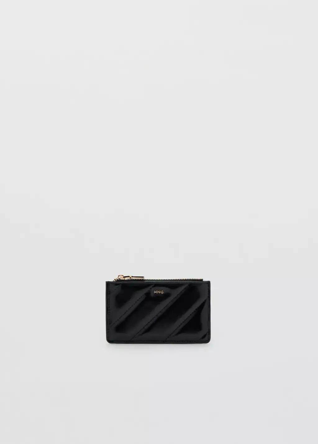 BLACK Small quilted wallet, Black, large image number 3