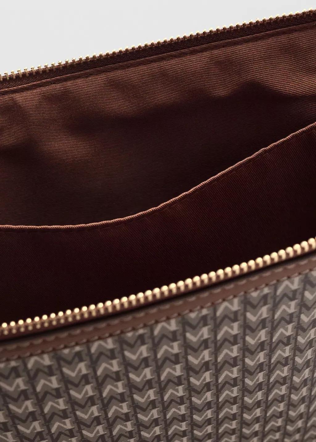 Brown Laptop Case With Printed Logo, Medium Brown, large image number 1