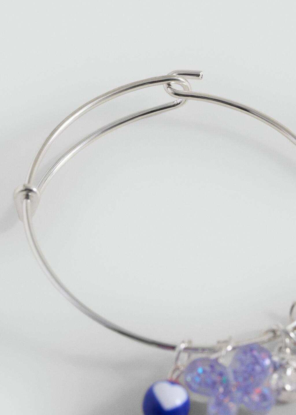 Silver Mixed Bead Bracelet, Kids Girl, Silver, large image number 1