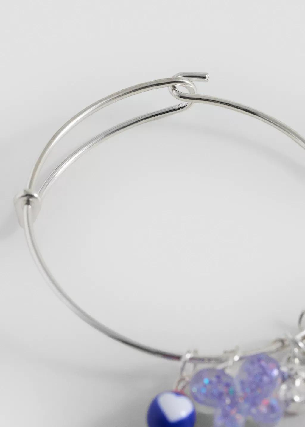 Silver Mixed Bead Bracelet, Kids Girl, Silver, large image number 3