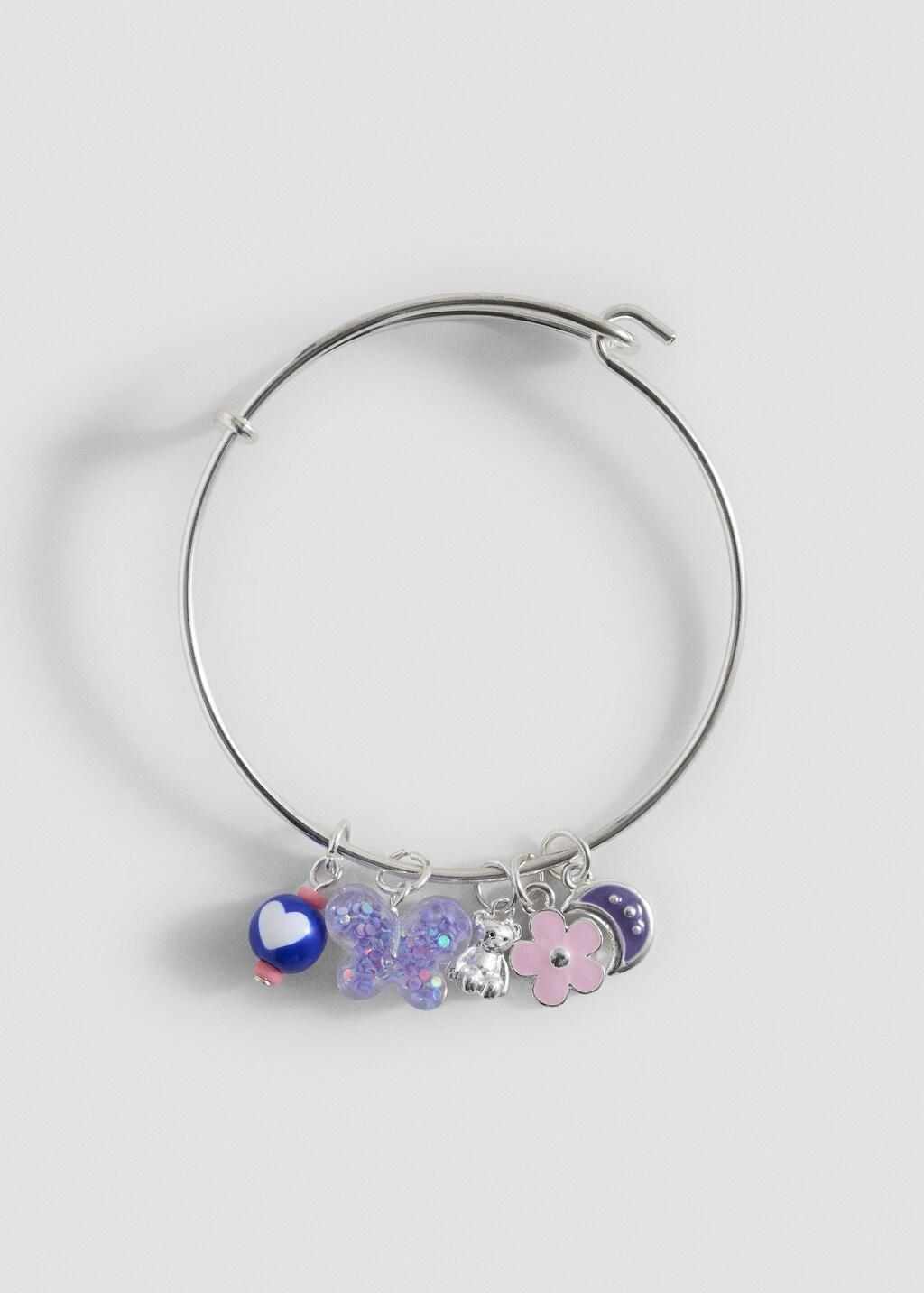 Silver Mixed Bead Bracelet, Kids Girl, Silver, large image number 4