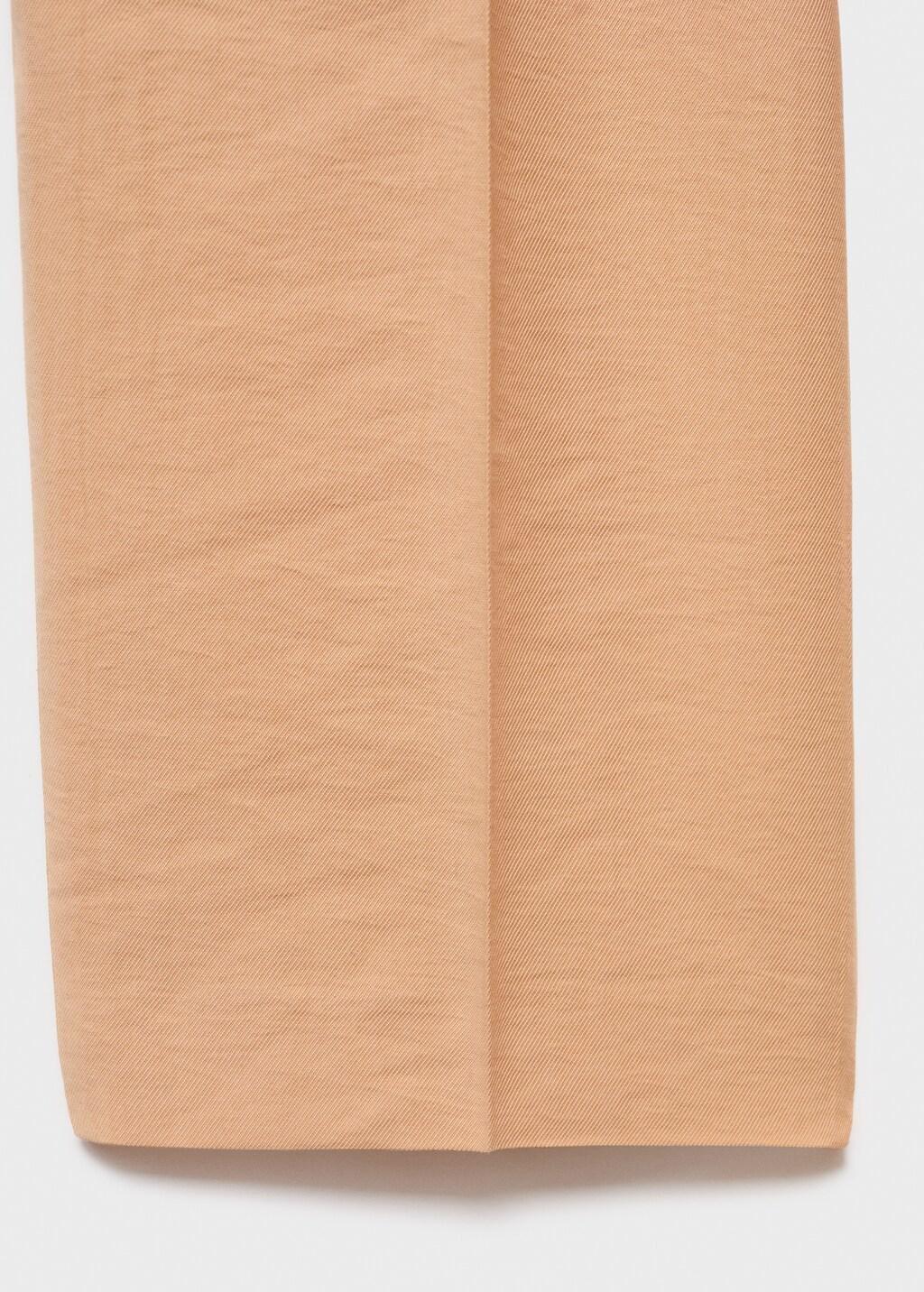 Pink Lyocell Trousers With Elastic Waistband, , large image number 10