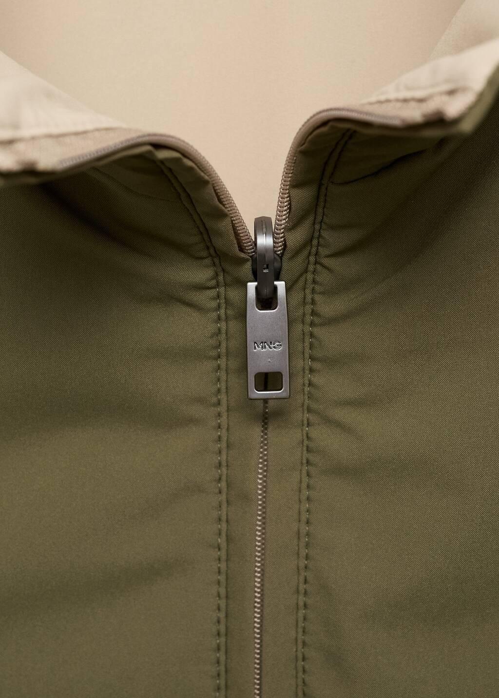 Green Reversible Water-Repellent Gilet, Green, large image number 5