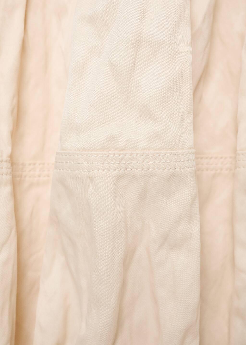 LIGHT BEIGE Creased-effect balloon skirt, Light Beige, large image number 4