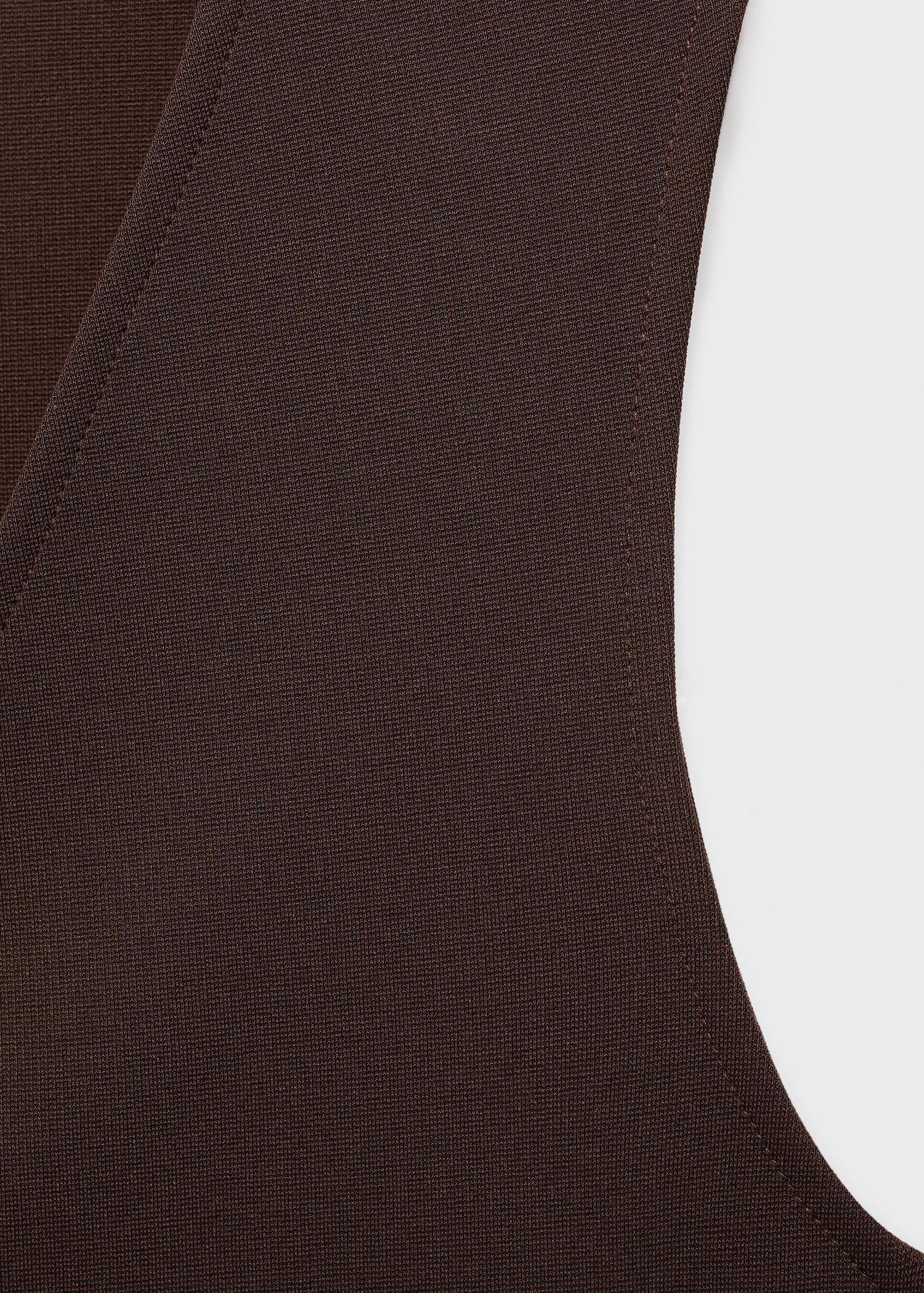 Brown Jewel Button Gilet, Brown, large image number 10