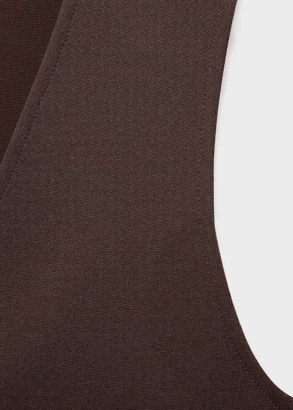 Brown Jewel Button Gilet, , large image number 11