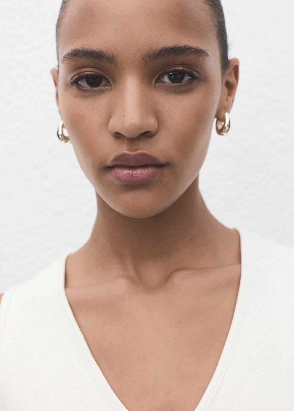 White Knitted Waistcoat With Jewel Buttons, 0201_01, large image number 8